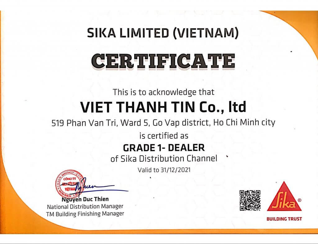 Chung nhan viet thanh tin